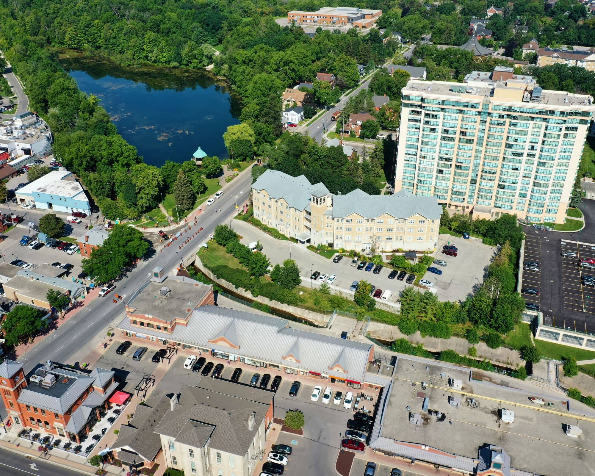 aerial-view-downtown-milton-mill-pond
